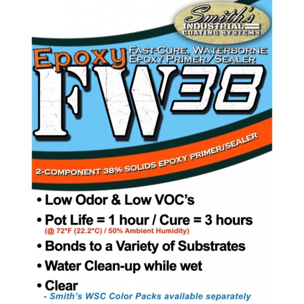 SMITH'S FW38 FAST CURE WATERBORNE EPOXY PRIMER AND SEALER