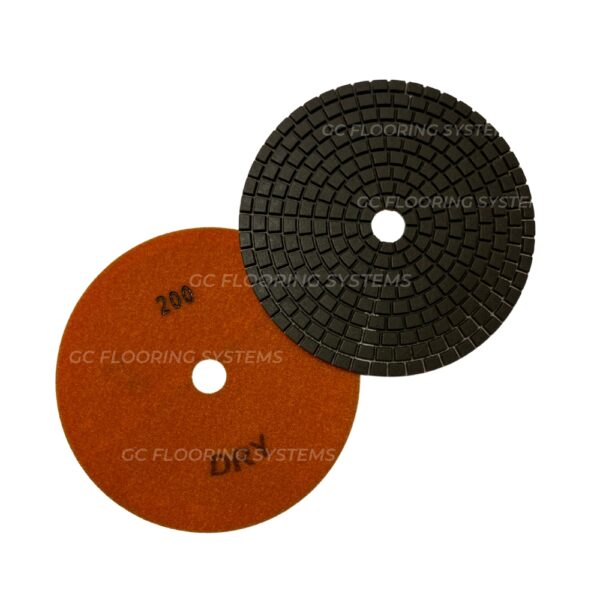 7" POLISHING PAD - 200 GRIT